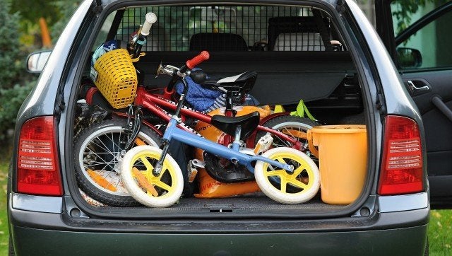 View to the full loaded car.