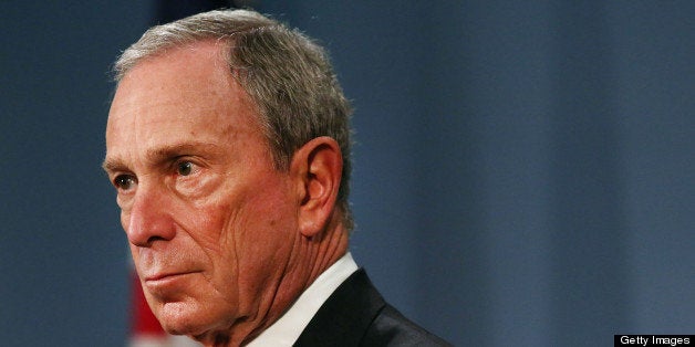 NEW YORK, NY - APRIL 25: New York City Mayor Michael Bloomberg speaks at a news conference at City Hall where they announced that the two men accused of carrying out last week's bombing of the Boston Marathon planned an additional bomb attack on New York's Times Square on April 25, 2013 in New York City. In interrogations with younger brother Dzhokhar Tsarnaev, police have learned that the two had planned to take the car that they hijacked and its driver from Boston last Thursday night and to New York with bombs. The plan was foiled after the car ran low on gas and the two brothers got into a firefight with police. (Photo by Spencer Platt/Getty Images)