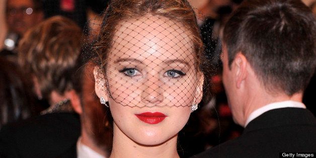 NEW YORK, NY - MAY 06: Jennifer Lawrence attends the Costume Institute Gala for the 'PUNK: Chaos to Couture' exhibition at the Metropolitan Museum of Art on May 6, 2013 in New York City. (Photo by Stephen Lovekin/FilmMagic)