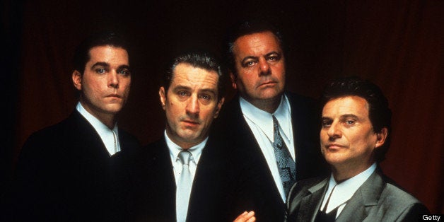 Ray Liotta, Robert De Niro, Paul Sorvino, and Joe Pesci publicity portrait for the film 'Goodfellas', 1990. (Photo by Warner Brothers/Getty Images)