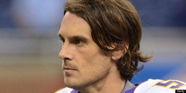 DETROIT, MI - SEPTEMBER 30: Chris Kluwe #5 of the Minnesota Vikings looks on after the game against the Detroit Lions at Ford Field on September 30, 2012 in Detroit, Michigan. The Vikings defeated the Lions 20-13. (Photo by Mark Cunningham/Detroit Lions/Getty Images)