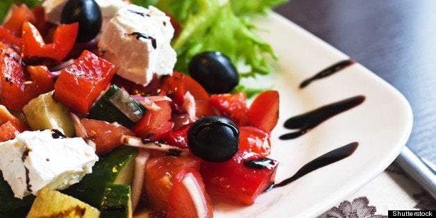 greek mediterranean salad with...