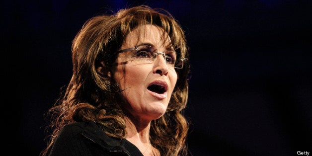 NATIONAL HARBOR, MD - MARCH 16: Sarah Palin, former Governor of Alaska, speaks at the 2013 Conservative Political Action Conference (CPAC) March 16, 2013 in National Harbor, Maryland. The American Conservative Union held its annual conference in the suburb of Washington, DC to rally conservatives and generate ideas. (Photo by Pete Marovich/Getty Images)