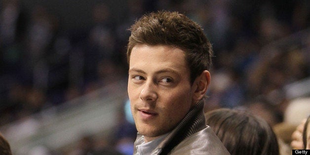 LOS ANGELES, CA - MARCH 23: Actor Cory Monteith attends the NHL game between the Vancouver Canucks and the Los Angeles Kings