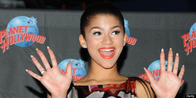 NEW YORK, NY - JULY 15: Actress/Recording Artist Zendaya attends the Zendaya Planet Hollywood Hand Print Ceremony at Planet Hollywood Times Square on July 15, 2013 in New York City. (Photo by Desiree Navarro/WireImage)