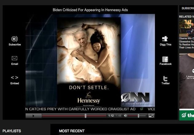 Biden Hennessy Ad Campaign Forced Off The Air Onion News Video Huffpost