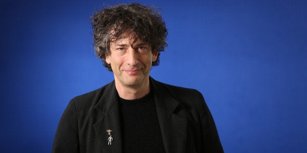 EDINBURGH, SCOTLAND - AUGUST 24: Neil Gaiman, English author of short fiction, novels, comic books, graphic novels, audio th