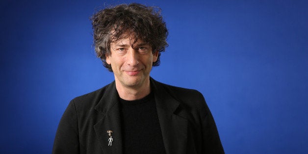 EDINBURGH, SCOTLAND - AUGUST 24: Neil Gaiman, English author of short fiction, novels, comic books, graphic novels, audio theatre and films, appears at a photocall prior to an event at the 30th Edinburgh International Book Festival, on August 24, 2013 in Edinburgh, Scotland. The Edinburgh International Book Festival is the worlds largest annual literary event, and takes place in the city which became a UNESCO City of Literature in 2004. (Photo by Jeremy Sutton-Hibbert/Getty Images)