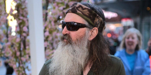 GOOD MORNING AMERICA - Phil Robertson of 'Duck Dynasty' is a guest on 'Good Morning America,' 5/7/13, airing on the ABC Television Network. (Photo by Fred Lee/ABC via Getty Images) PHIL ROBERTSON