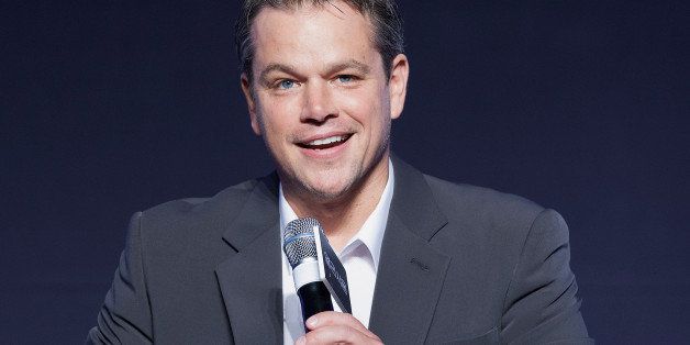 SEOUL, SOUTH KOREA - AUGUST 14: Actor Matt Damon attends during the 'Elysium' press conference at the Conrad Seoul on August 14, 2013 in Seoul, South Korea. The film will open on August 29, in South Korea. (Photo by Han Myung-Gu/WireImage)