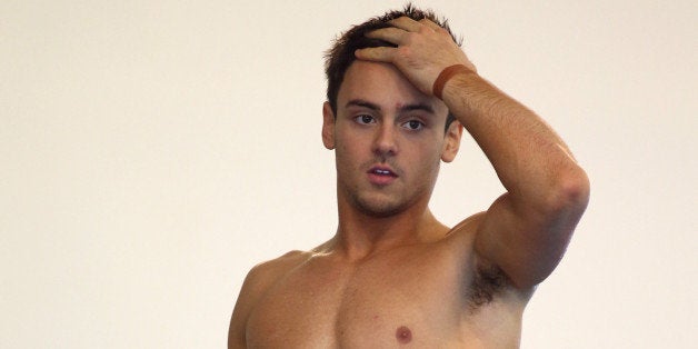 SOUTHEND, ENGLAND - FEBRUARY 02: Tom Daley of England prepares to jump during Day 3 of the British Gas National Cup on February 2, 2014 in Southend, England. (Photo by Jordan Mansfield/Getty Images)