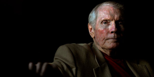 Topeka, KS- SEPTEMBER, 12: The Rev. Fred Phelps leads the controversial Westboro Baptist Church in Topeka, KS. A case involving them is soon to be heard by the Supreme Court. (Michael S. Williamson/The Washington Post via Getty Images)