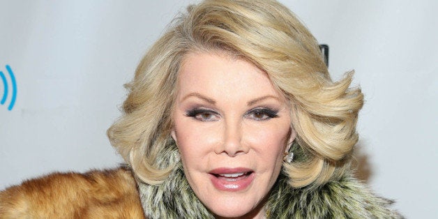 NEW YORK, NY - JANUARY 31: Joan Rivers attends SiriusXM's 'Howard Stern Birthday Bash' at Hammerstein Ballroom on January 31