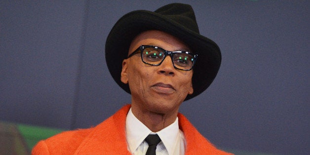 NEW YORK, NY - FEBRUARY 24: TV personality RuPaul rings the closing bell at NASDAQ MarketSite on February 24, 2014 in New York City. (Photo by Slaven Vlasic/Getty Images)