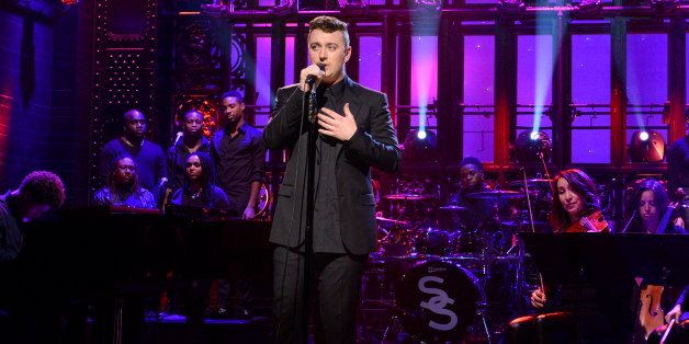 SATURDAY NIGHT LIVE -- 'Louis C.K.' Episode 1657 -- Pictured: Sam Smith -- (Photo by: Dana Edelson/NBC/NBCU Photo Bank via Getty Images)
