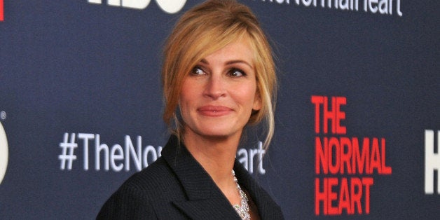 NEW YORK, NY - MAY 12: Actress Julia Roberts attends 'The Normal Heart' New York Screening at Ziegfeld Theater on May 12, 20