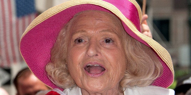 NEW YORK, NY - JUNE 30: Parade grand marshal Edie Windsor attends The March during NYC Pride 2013 on June 30, 2013 in New Yo