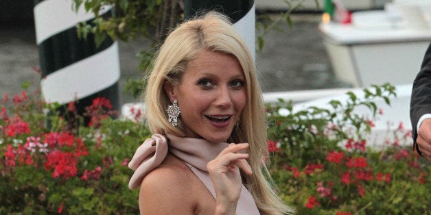 VENICE, ITALY - SEPTEMBER 03: Gwyneth Paltrow is seen getting of a water taxi before the 'Contagion' Premiere at the 68th Venice Film Festival on September 3, 2011 in Venice, Italy. (Photo by Danny Martindale/FilmMagic)