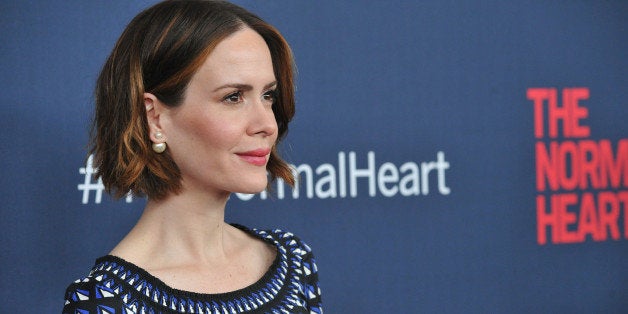 NEW YORK, NY - MAY 12: Actress Sarah Paulson attends the New York premiere of 'The Normal Heart' at Ziegfeld Theater on May