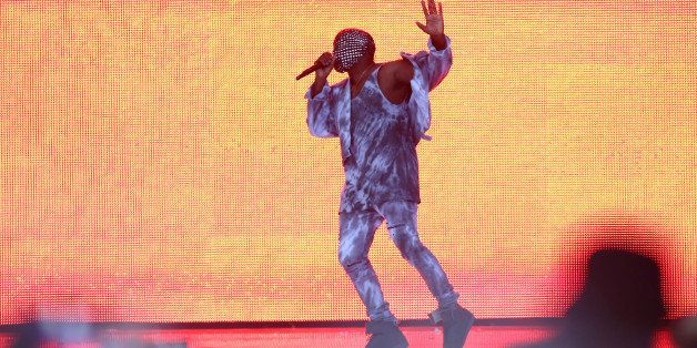 LONDON, ENGLAND - JULY 04: Kanye West performs on stage at Wireless Festival at Finsbury Park on July 4, 2014 in London, United Kingdom. (Photo by Tim P. Whitby/Getty Images)