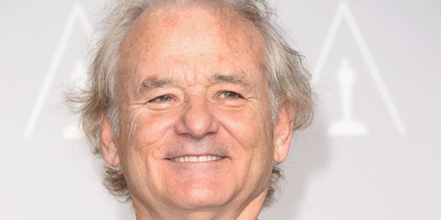 HOLLYWOOD, CA - MARCH 02: Actor Bill Murray poses in the press room during the Oscars at Loews Hollywood Hotel on March 2, 2