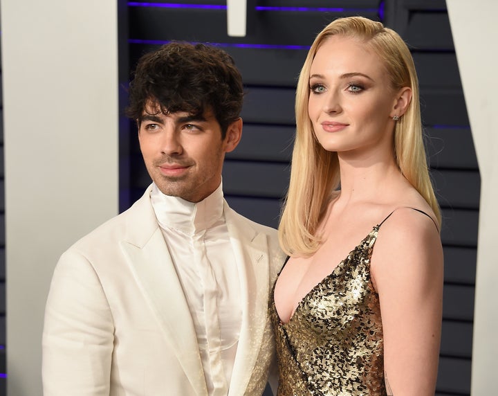 Joe Jonas and Sophie Turner attend the 2019 Vanity Fair Oscar Party in February.