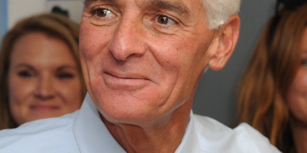 BOCA RATON, FL - AUGUST 19: Former Florida Governor Charlie Crist opens a campaign office on August 19, 2014 in Boca Raton, Florida. (Photo by Larry Marano/WireImage)