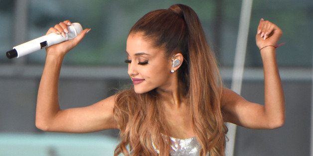 NEW YORK, NY - AUGUST 29: Ariana Grande performs on NBC's 'Today' at Rockefeller Plaza on August 29, 2014 in New York, New York. (Photo by Kevin Mazur/WireImage)