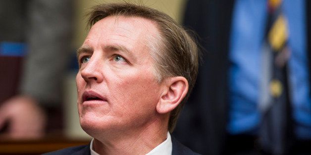 UNITED STATES - MAY 8: Rep. Paul Gosar, R-Ariz., arrives for the House Oversight and Government Reform Committee hearing on 'Benghazi: Exposing Failure and Recognizing Courage' on Wednesday, May 8, 2013. (Photo By Bill Clark/CQ Roll Call)