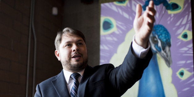 UNITED STATES - AUGUST 8: Ruben Gallego, Democratic candidate for the 7th Congressional district in Arizona, speaks during a