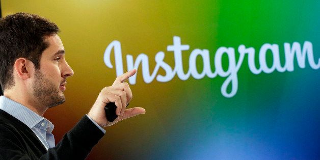 Instagram co-founder Kevin Systrom announces Instagram Direct, a new way to send selected photos and video messages to friends, at a news conference, Thursday, Dec. 12, 2013 in New York. (AP Photo/Mark Lennihan)