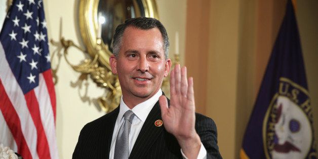WASHINGTON, DC - MARCH 13: U.S. Representative-elect David Jolly (R-FL) participates in a ceremonial swearing-in photo opportunity March 13, 2014 on Capitol Hill in Washington, DC. Jolly succeed his boss, the late Rep. Bill Young (R-FL), after he defeated Democrat Alex Sink in a special election for Florida's 13th District on Tuesday. (Photo by Alex Wong/Getty Images)