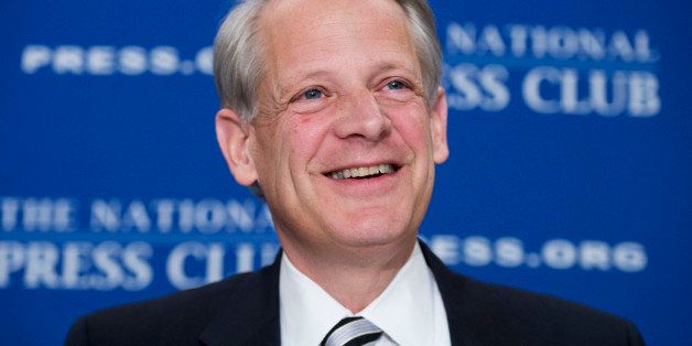 UNITED STATES - APRIL 02: Rep. Steve Israel, D-N.Y., chairman of the DCCC, speaks at the National Press Club's Newsmaker series on how Rep. Paul Ryan's, R-Wis., budget will effect the midterm elections. (Photo By Tom Williams/CQ Roll Call)