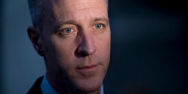 UNITED STATES - NOVEMBER 13: Rep.-elect Sean Patrick Maloney, D-N.Y., speaks to reporters after a news conference with democratic members-elect in the Capitol Visitor Center. (Photo By Tom Williams/CQ Roll Call)