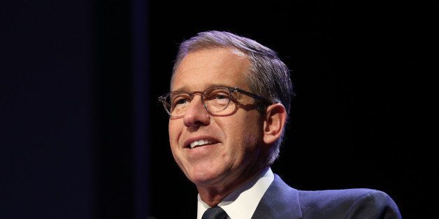 NEW YORK, NY - MARCH 30: Emmy Award-winning anchor & managing editor of NBC Nightly News Brian Williams speaks at the 57th Annual New York Emmy awards at Marriott Marquis Times Square on March 30, 2014 in New York City. (Photo by Neilson Barnard/Getty Images)