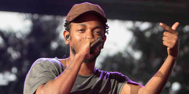 Kendrick Lamar performs during the ONE Musicfest at Aaron's Amphitheatre at Lakewood on Saturday, Sep. 13, 2014, in Atlanta. (Photo by Katie Darby/Invision/AP)