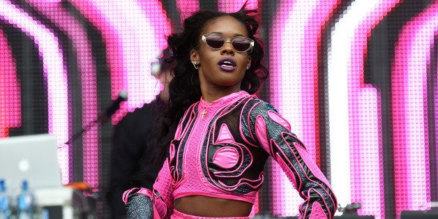 U.S rapper Azealia Banks performs on the main stage at Wireless festival in Finsbury Park, north London, Saturday, July 5, 2014. The first festival took place in June 2005 and was staged in Hyde Park. (Photo by Joel Ryan/Invision/AP)