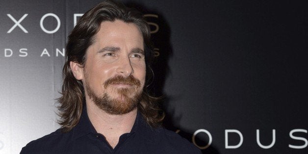 British actor Christian Bale poses during a photocall for the film 'Exodus : Gods and Kings' on December 2, 2014 in Paris. AFP PHOTO / MIGUEL MEDINA (Photo credit should read MIGUEL MEDINA/AFP/Getty Images)