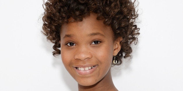 Actress Quvenzhané Wallis poses during a photo call for the film "Annie" at the Crosby Hotel on Thursday, Dec. 4, 2014, in N