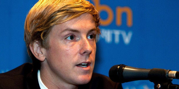 Chris Hughes, co-founder of Facebook Inc., speaks during a news conference at the 11th World Knowledge Forum in Seoul, South