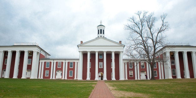 The historic campus ofWashington and Lee University in Lexington Virginia under a stormy sky during Finals.(Photo by Stephanie Gross for The Washington Post via Getty Images)