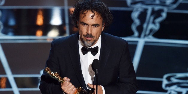 HOLLYWOOD, CA - FEBRUARY 22: Director Alejandro Gonzalez Inarritu accepts the Best Director Award for 'Birdman' onstage during the 87th Annual Academy Awards at Dolby Theatre on February 22, 2015 in Hollywood, California. (Photo by Kevin Winter/Getty Images)