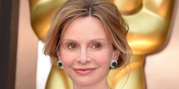 Calista Flockhart arrives at the Oscars on Sunday, March 2, 2014, at the Dolby Theatre in Los Angeles. (Photo by Jordan Strauss/Invision/AP)