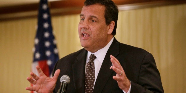 New Jersey Gov. Chris Christie speaks during the Dallas County Republicans' Spring Speaker Series, Monday, Feb. 9, 2015, in West Des Moines, Iowa. (AP Photo/Charlie Neibergall)