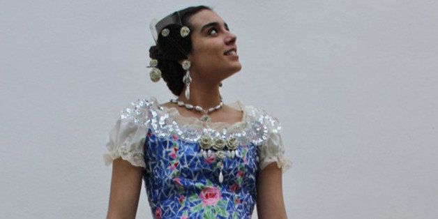 dress made out of recycled materials