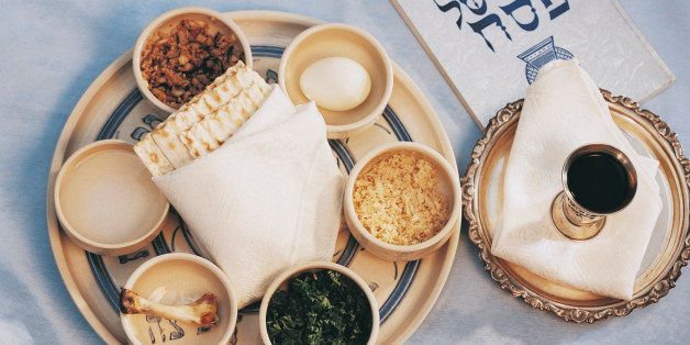 Close-Up of Traditional Jewish Food