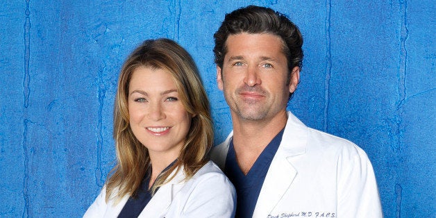 GREY'S ANATOMY - ABC's 'Grey's Anatomy' stars Ellen Pompeo as Dr. Meredith Grey and Patrick Dempsey as Dr. Derek Shepherd. (Bob D'Amico/ABC via Getty Images) 