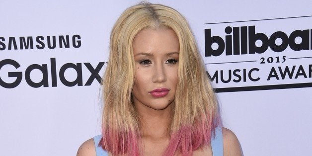 Iggy Azalea attend the 2015 Billboard Music Awards, May 17, 2015, at the MGM Grand Garden Arena in Las Vegas, Nevada. AFP PHOTO / ROBYN BECK (Photo credit should read ROBYN BECK/AFP/Getty Images)