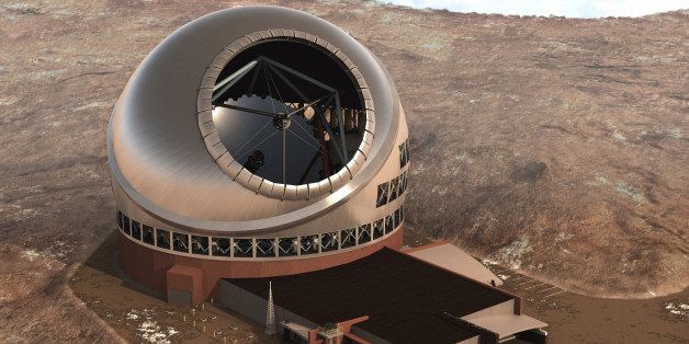 FOR RELEASE SUNDAY, MAY 24, 2015, AT 2:05 A.M. HST.- This 2011 file artist rendering provided by Thirty Meter Telescope, shows the Thirty Meter Telescope. Aside from the ongoing standstill atop Mauna Kea, those behind the Thirty Meter Telescope are moving forward with the $1.4 billion project. âWhile construction of the observatory itself has been halted, the project has not been canceled,â TMT International Observatory Board Member Michael Bolte said in an email to the Hawaii Tribune-Herald on Tuesday, May 19, 2015. (AP Photo/Thirty Meter Telescope, File)