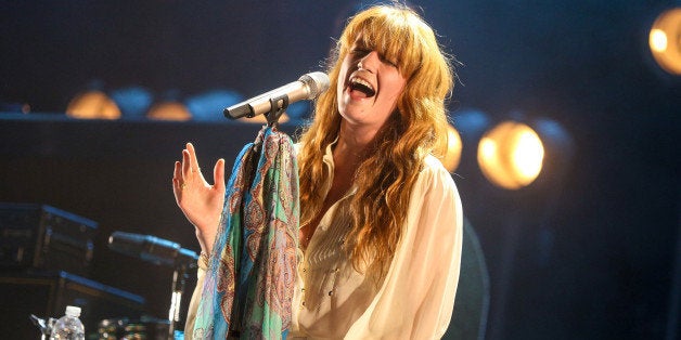 Florence Welch of Florence And The Machine performs at the 2015 Coachella Music and Arts Festival on Sunday, April 19, 2015, in Indio, Calif. (Photo by Rich Fury/Invision/AP)